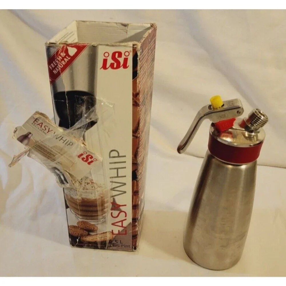iSi Whipper Lot [2] - Whip Cream/Food Whipper Stainless Steel 1 Pint/0.5L